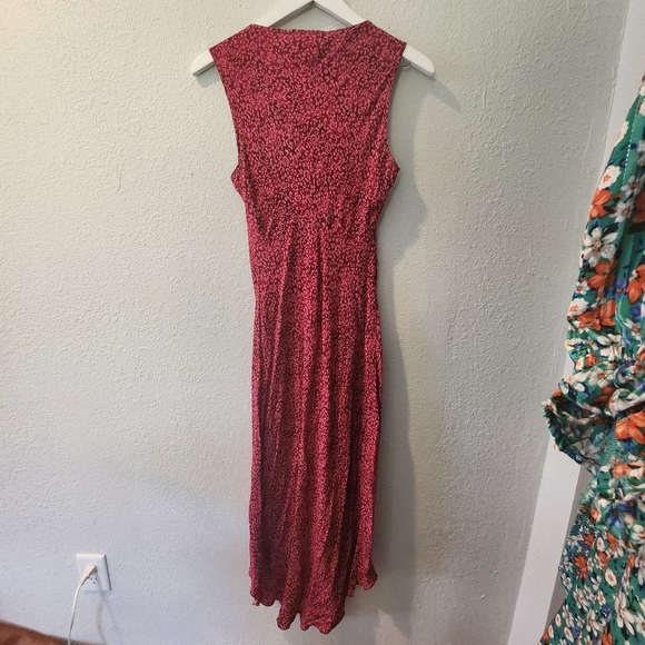 Vintage 90s Rampage Floral Dress Midi Pink - Picture 5 of 6